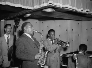 Tommy Potter, Charlie Parker, Miles Davis, Duke Jordan, Max Roach, August 1947
